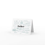 International Language of Dad Card