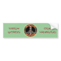 International Peace Sign bumper stickers