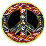 International Peace Sign Ornament Photo Sculptures