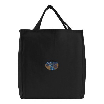 International Space Station Embroidered Bag