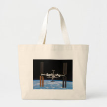 International Space Station -- Seen from Atlantis Tote Bag