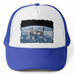 International Space Station -- Seen from Atlantis Mesh Hat
