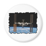 International Space Station -- Seen from Atlantis Fridge Magnet
