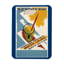International Water Colour Exhibition Rectangular Magnet