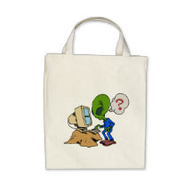 Internet is Alien to this Martian Tote Bags