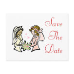 Interracial Lesbian Lovers postcards