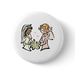 Interracial Lesbian Wedding buttons