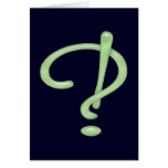 Interrobang! Green Glass cards