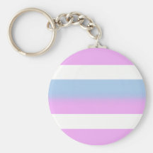 Intersex flag keychain