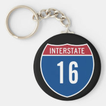 Interstate 16 key chains
