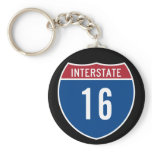 Interstate 16 key chains