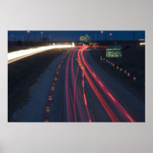 Interstate 25 night exposure 2 print