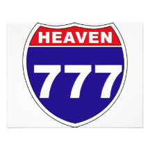 "Interstate" Heaven 777 Personalized Invites
