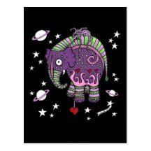 Interstellar Elephant Postcard