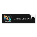 Interstitial Cystitis Fight Like a Girl Rosie The bumper stickers