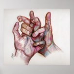 intertwined hands posters