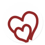 Intertwined Hearts stickers