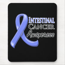 Intestinal  Cancer Awareness Ribbon Mouse Pads