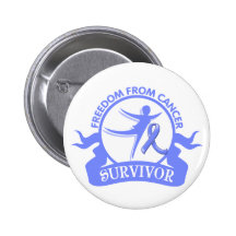 Intestinal Cancer - Freedom From Cancer Survivor Pin