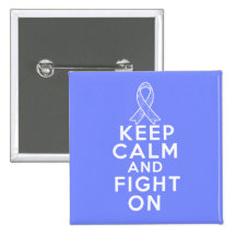 Intestinal Cancer Keep Calm and Fight On Pin