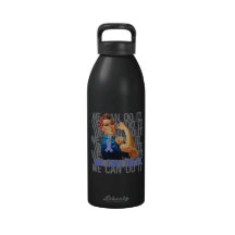 Intestinal Cancer Rosie WE CAN DO IT Reusable Water Bottle