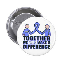 Intestinal Cancer Together We Will Make A Differen Pinback Button