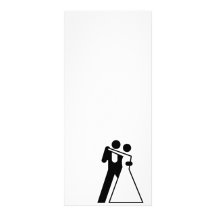 Int'l Sign for Bride & Groom Customized Rack Card