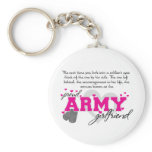 Into a Soldier's eyes - Proud Army Girlfriend keychains