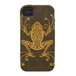 Intricate Brown Tree Frog Case-Mate iPhone 4 Cases
