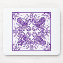 Intricate Celtic Knot Interconnected Symbolism Mouse Pads