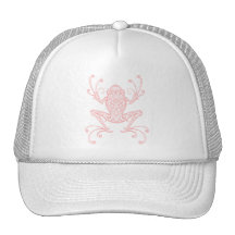 Intricate Pink Tree Frog Hat