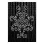 Intricate Steel Mesh Octopus Cards