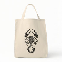 Intricate Tribal Scorpio Canvas Bags