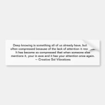 Intuitive Bumper Sticker
