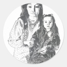 Inuit family stickers