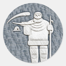 Inuit Round Stickers