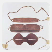 Inuit sun/snow 'glasses' sticker