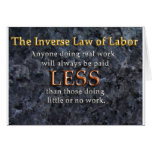 Inverse Law of Labour cards