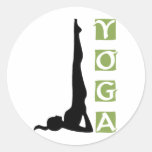 Inversion Yoga Pose Stickers