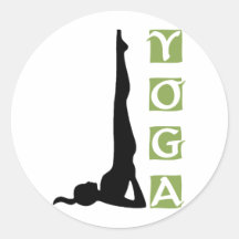 Inversion Yoga Pose Stickers