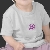 Inverted Purple Pentagram Gear t-shirts