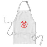 Inverted Red Pentagram Aprons
