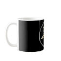 Inverted Silver Pentagram with Golden Goat head mugs