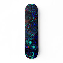 inverted swirl custom skateboard