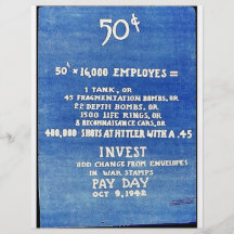 Invest Odd Change From Envelopes In War Stamps Pay Flyer Design
