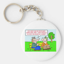 investment consultant quarter key chain