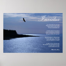 Invictus ~ Inspirational Poem Poster
