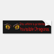 Invisible Dragons Bumper Sticker