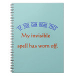 Invisible Spell Note Book