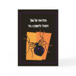 Invitaiton Halloween Party Spider cards